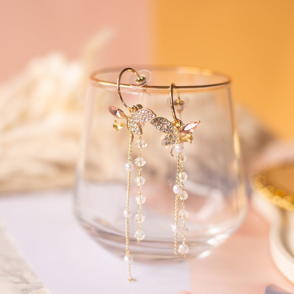 Butterfly blossom earring