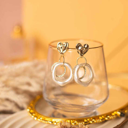 The glimmer heart earring